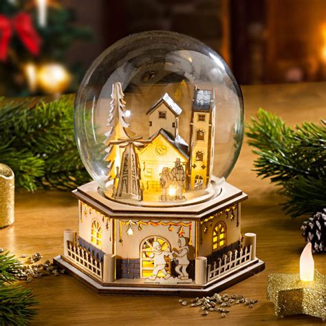 elegant christmas snow globes.